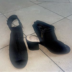 Vince Camuto Black Sandal Heel Boots